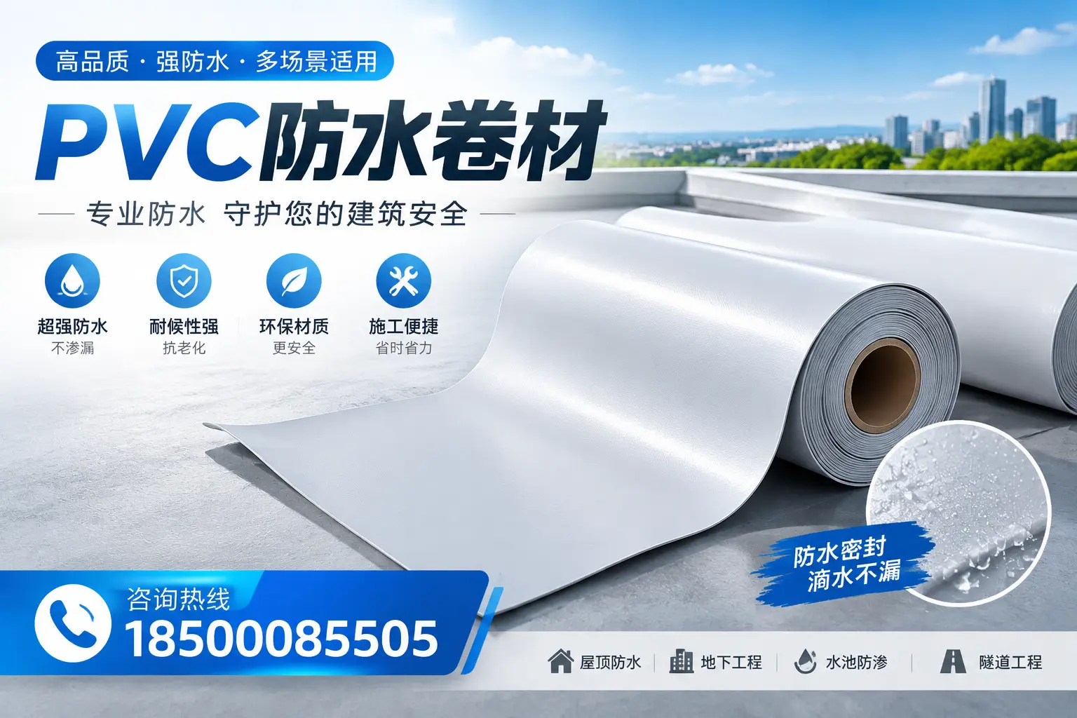 PVC防水卷材的市场竞争分析，陵水品牌选择参考